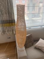 Rieten vloerlamp, Ophalen of Verzenden, Zo goed als nieuw, Hout, 100 tot 150 cm