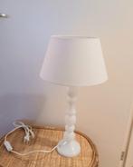 Witte glazen tafellamp., Glas, Ophalen of Verzenden