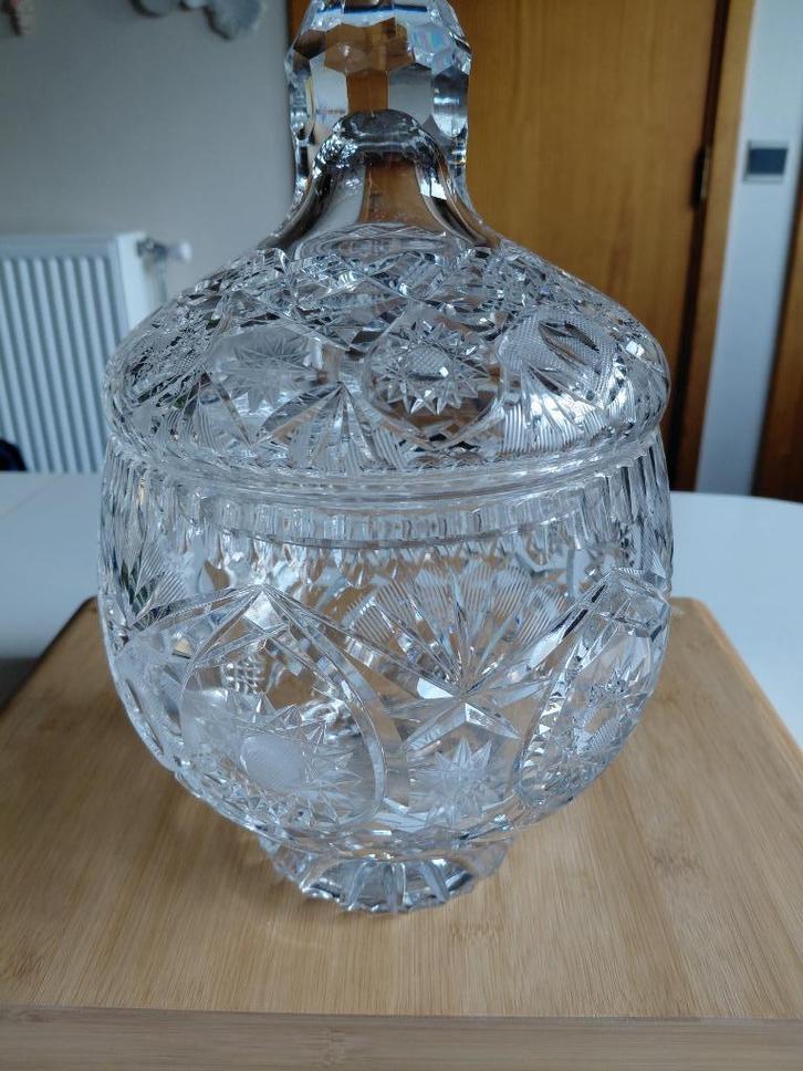 Punch BoKristallenwl met deksel, Antiek en Kunst, Antiek | Glaswerk en Kristal, Ophalen of Verzenden