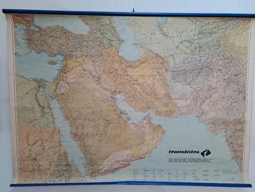 Carte murale scolaire Moyen Orient 128 x 90 cm beschikbaar voor biedingen