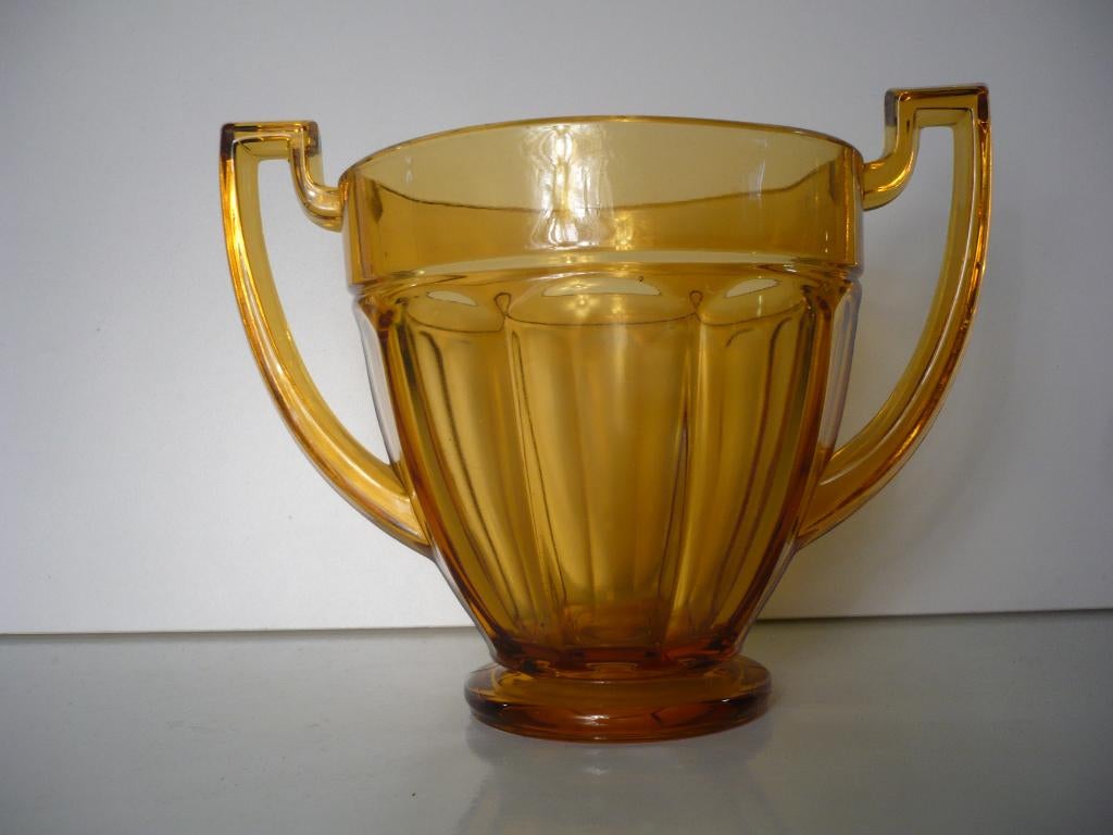 art deco pot / coupe / compotier Val Saint Lambert Noémi, Antiquités & Art, Antiquités | Verre & Cristal, Enlèvement ou Envoi