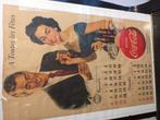 coca cola calendrier 1955, Ophalen, Gebruikt
