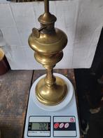 Koperen olielampen en één koperen Christus., Antiek en Kunst, Ophalen of Verzenden, Glas