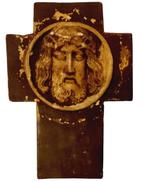 oud plaasteren kruisbeeld., Antiquités & Art, Antiquités | Objets religieux, Enlèvement