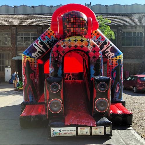 springkasteel disco, Kinderen en Baby's, Speelgoed | Buiten | Springkussens, Zo goed als nieuw, Ophalen