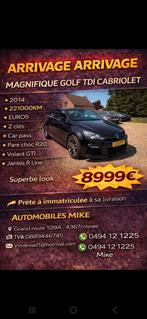 Vw golf cabriolet 2014 1.600tdi Super Look, Achat, Entreprise, Cabriolet, Golf