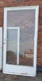 metalen  deur met glas, Gebruikt, 100 tot 120 cm, Buitendeur, Ophalen