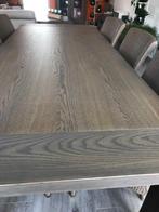 Eettafel, salontafel Karel Mintjens, 6 stoelen Vincent Shepa, Huis en Inrichting, Tafels | Eettafels, Ophalen, Gebruikt, Eikenhout