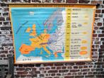 Oude  schoolkaart   europese   gemeenschap, Antiek en Kunst, Ophalen of Verzenden