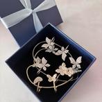 Butterfly ear decoration 3 pieces with jewel box, Ophalen