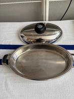 AMC braadpan, Inox, Ophalen of Verzenden, Zo goed als nieuw, Keramische plaat