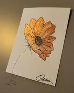Wenskaart 'gerbera' handgemaakt, Ophalen of Verzenden, Nieuw