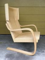 Alvar Aalto fauteuil lounge chair 401 design, Huis en Inrichting, Hout, Gebruikt, Minder dan 75 cm, Scandinavisch