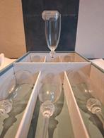 Verres cristal collection floral cristallerie Durand Françe, Ophalen, Zo goed als nieuw