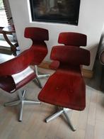Vintage Pagwood stoelen van Pagholz, West Duitsland , 1960st, Maison & Meubles, Métal, Quatre, Brun, Vintage