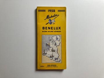 Guide de voyage MICHELIN BENELUX 1958 disponible aux enchères