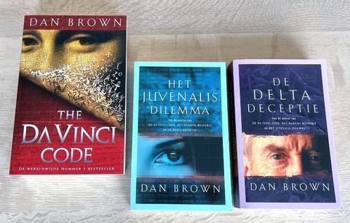 Dan Brown Da Vinci Code + Delta Deceptie + Juvenalis Dilemma, Boeken, Thrillers, Zo goed als nieuw, België, Ophalen of Verzenden