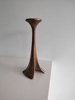 Brutalist design brons kandelaar Michael Harjes, Gebruikt, Brons of Koper, Ophalen of Verzenden, Kandelaar