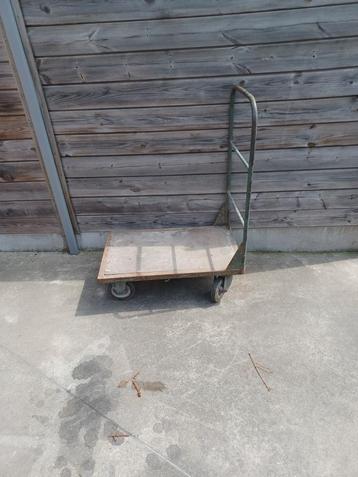 Magazijnkar Plattekar Visserkar 300kg vervoeren L80B50 pr40e beschikbaar voor biedingen
