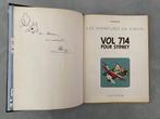 Vol 714 pour Sydney - 2e tirage - Dédicacé Hergé, Gelezen, Verzenden, Eén stripboek, Hergé