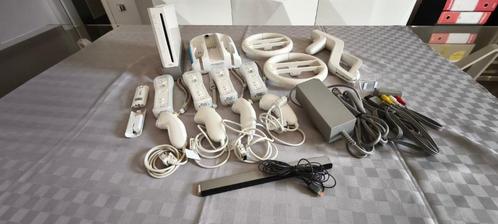console nintendo wii, Games en Spelcomputers, Spelcomputers | Nintendo Wii, Gebruikt, Met 3 controllers of meer, Met games, Met Balance Board