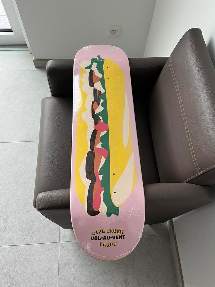 Panos X Average Rob Skateboard, Sport en Fitness, Skateboarden, Zo goed als nieuw, Skateboard, Ophalen of Verzenden