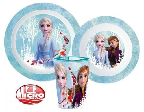 Disney Frozen Kinderservies met Beker - Magnetron, Enfants & Bébés, Aliments pour bébé & Accessoires, Neuf, Autres types, Enlèvement ou Envoi