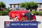 Ford V8 Deluxe Roadster | 1936 | Route 66 Auctions, Auto's, Zwart, Bedrijf, Handgeschakeld, Overige carrosserie