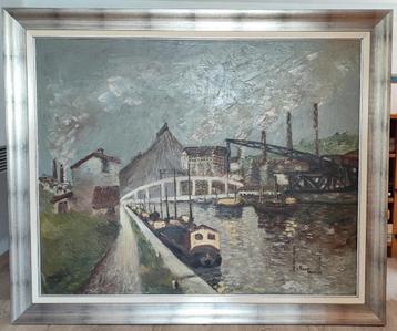 Peinture huile thème borinage beschikbaar voor biedingen