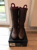 SPM brown boots size 38 / SPM bottes pointure 38, Kleding | Dames, Schoenen, Ophalen of Verzenden, Hoge laarzen, Bruin, Zo goed als nieuw