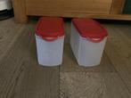 Tupperware 2 ruimtespaarders, Huis en Inrichting, Keuken | Tupperware, Ophalen, Zo goed als nieuw