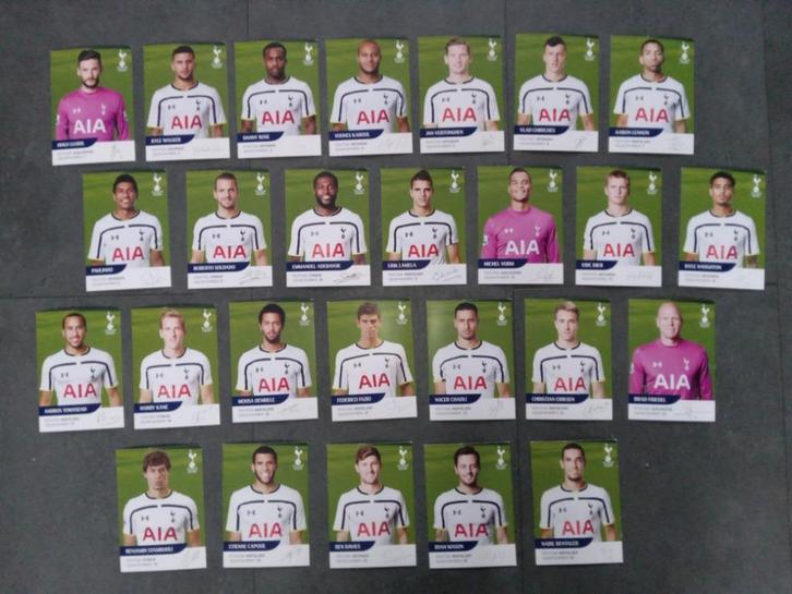 Gesigneerde set spelerskaarten van Tottenham Hotspur FC, Sport en Fitness, Voetbal, Nieuw, Clubaccessoires, Ophalen of Verzenden