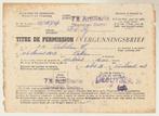(m81) 72 Artillerie 1959, vergunningsbrief, enz, Verzenden