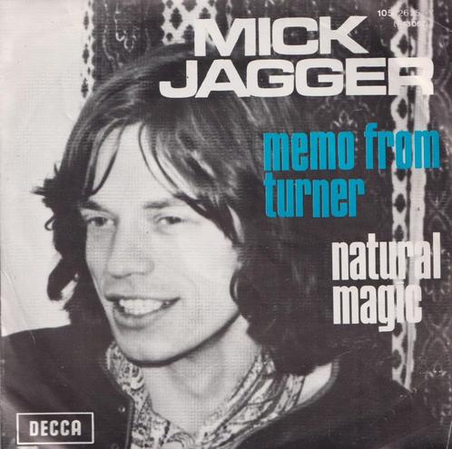 Mick Jagger – Memo from turner / Natural magic – Single, Cd's en Dvd's, Vinyl Singles, Gebruikt, Single, Pop, 7 inch, Ophalen of Verzenden