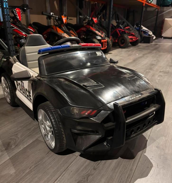 Ford Mustang Elektrische Politie Kinderauto 12V + Joystick, Kinderen en Baby's, Speelgoed | Buiten | Accuvoertuigen, Nieuw, Ophalen of Verzenden