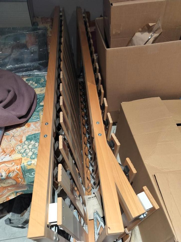 2 x lattenbodem - 80cm x 2m - Mecobel, zéér degelijk!, Huis en Inrichting, Slaapkamer | Matrassen en Bedbodems, Zo goed als nieuw