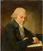 Oude schilderij op doek, gesigneerd De La Pierre en gedateer, Antiquités & Art, Enlèvement ou Envoi