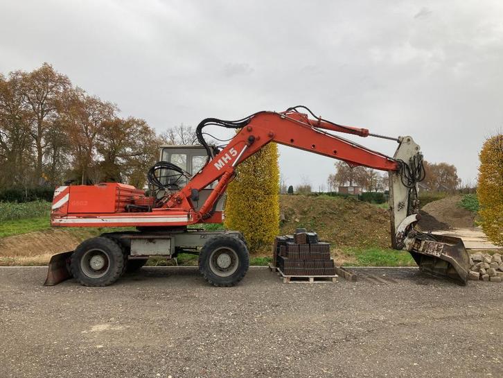 Mobiele graafmachine O&K MH5, Zakelijke goederen, Machines en Bouw | Kranen en Graafmachines, Graafmachine, Ophalen