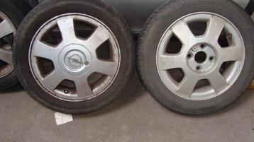 4 originele velgen+banden  opel agila A beschikbaar voor biedingen