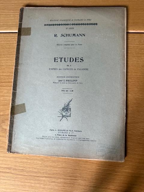 Robert Schumann – Études (les Caprices de Paganini), Op. 3, Muziek en Instrumenten, Bladmuziek, Gebruikt, Artiest of Componist