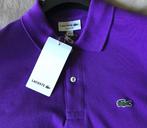 Polo Lacoste, Maat 48/50 (M), Lacoste, Paars, Nieuw
