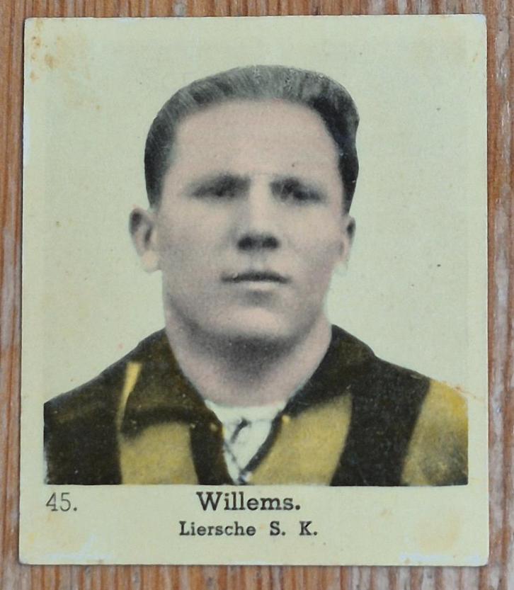 1930s Lecocq (pre panini) 45 Karel Willems Lierse SK, Verzamelen, Sportartikelen en Voetbal, Gebruikt, Poster, Plaatje of Sticker