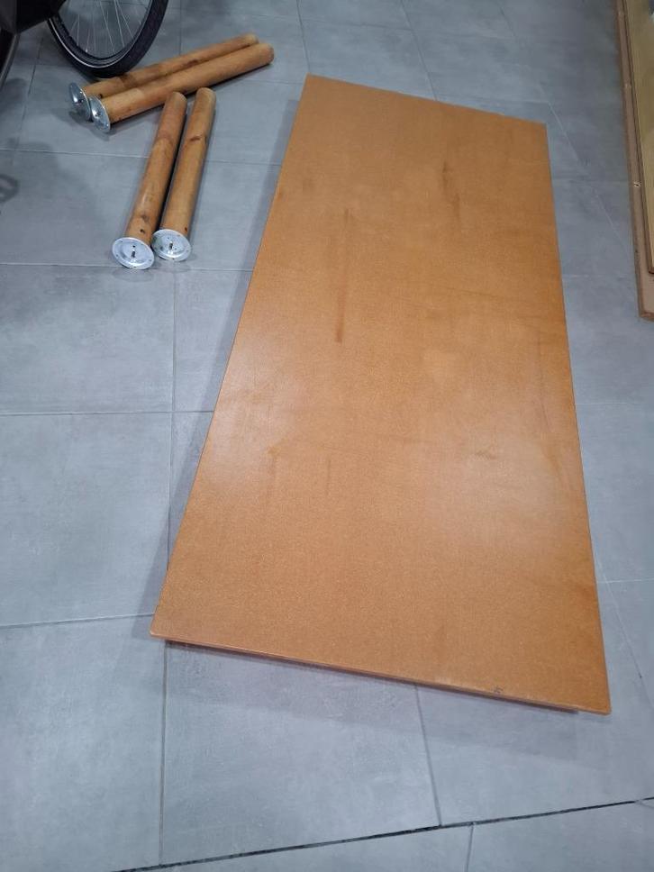 Houten tafel makkelijk uit mekaar 180 x 80 cm blad 22 mm, Huis en Inrichting, Tafels | Eettafels, Gebruikt, 50 tot 100 cm, 150 tot 200 cm