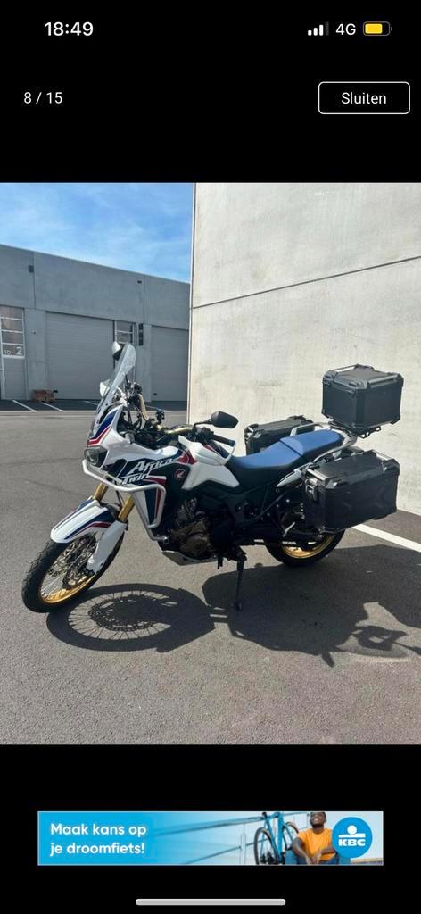 Honda africa twin 1000cc 9000km, Motoren, Motoren | Honda, Particulier, Ophalen
