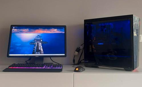 Gaming setup (pc, scherm, toetsenbord, muis), Computers en Software, Desktop Pc's, Zo goed als nieuw, 3 tot 4 Ghz, HDD, SSD, 16 GB