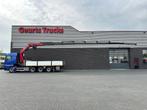 MAN TGX 33.560 8X4 TRIDEM + HMF 4020-K8 KRAAN/KRAN/CRANE/GRU, Auto's, Vrachtwagens, Automaat, Euro 6, Blauw, MAN