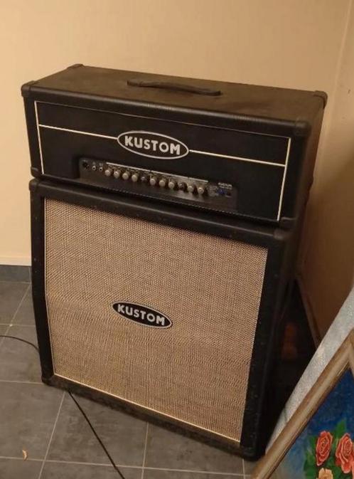 Kustom HD100 met effecten (4x12), Muziek en Instrumenten, Versterkers | Bas en Gitaar, Zo goed als nieuw, Gitaar, 100 watt of meer