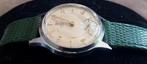 Junghans - '50-'59, Staal, Polshorloge, Ophalen of Verzenden, Leer