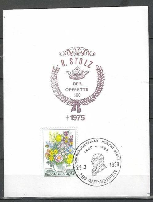 Belgie 1980 - Yvert 1966 - Robert Stolz (ST), Postzegels en Munten, Postzegels | Europa | België, Gestempeld, Muziek, Gestempeld