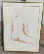 Aquarelle femme signe Myriam edebau, Enlèvement